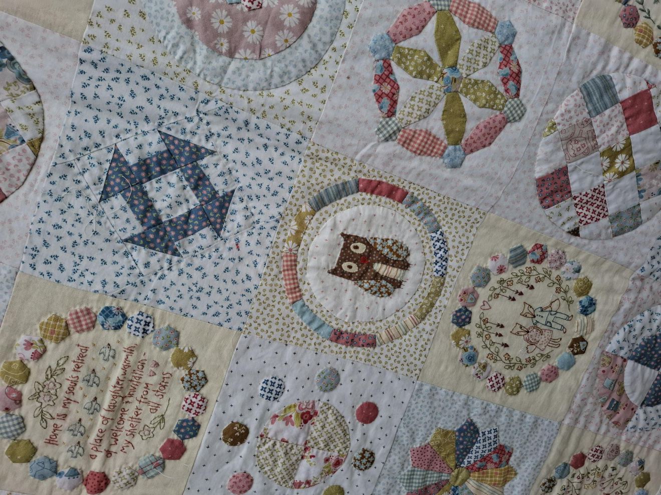 Een quilt met een hart vol liefde