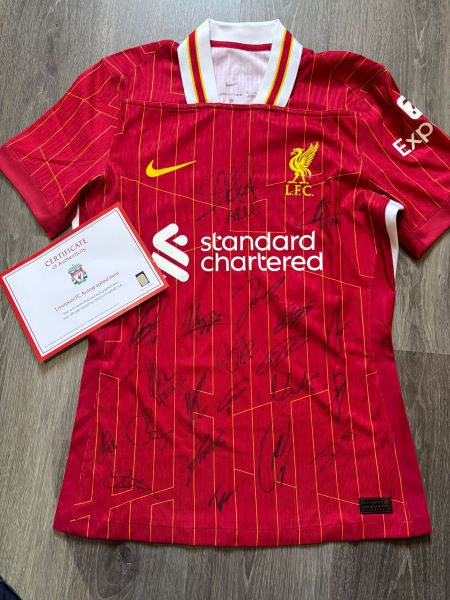Uniek gesigneerd Liverpool shirt 2024/2025 – met certificaat van echtheid