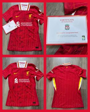 Uniek gesigneerd Liverpool shirt 2024/2025  – met certificaat van echtheid