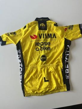 Shirt Visma Lease a Bike maat M gesigneerd door Jonas Vingegaard