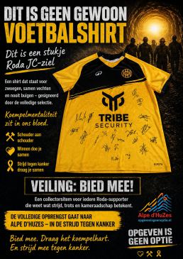 Koempelhart in Stof Gevangen – Gesigneerd Roda JC Shirt