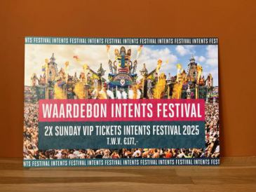 Waardebon Intents Festival 2025 voor 2 VIP tickets voor zondag 1 juni