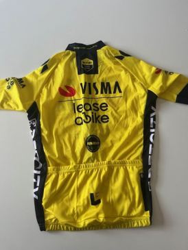 Shirt Visma Lease a Bike maat M getekend door Wout van Aert